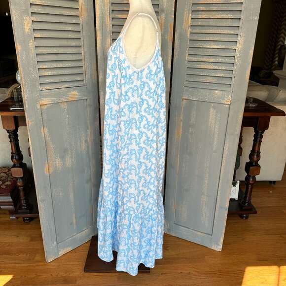 Lilly Pulitzer Amerie Embroidered Midi Dress Flamingle Sz XL - Picture 5 of 14